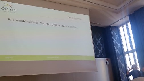 Presentation of ORION project, slides, Luiza Bengtsson