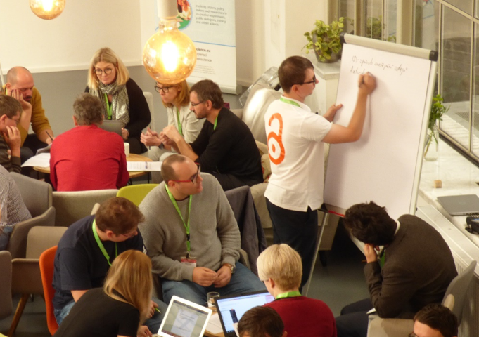 Workshop participants discussing Open Science